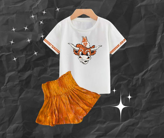 Texas Sequin Retro Tee - Kids