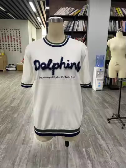 St Anthony Dolphins Tinsel Top - Adult