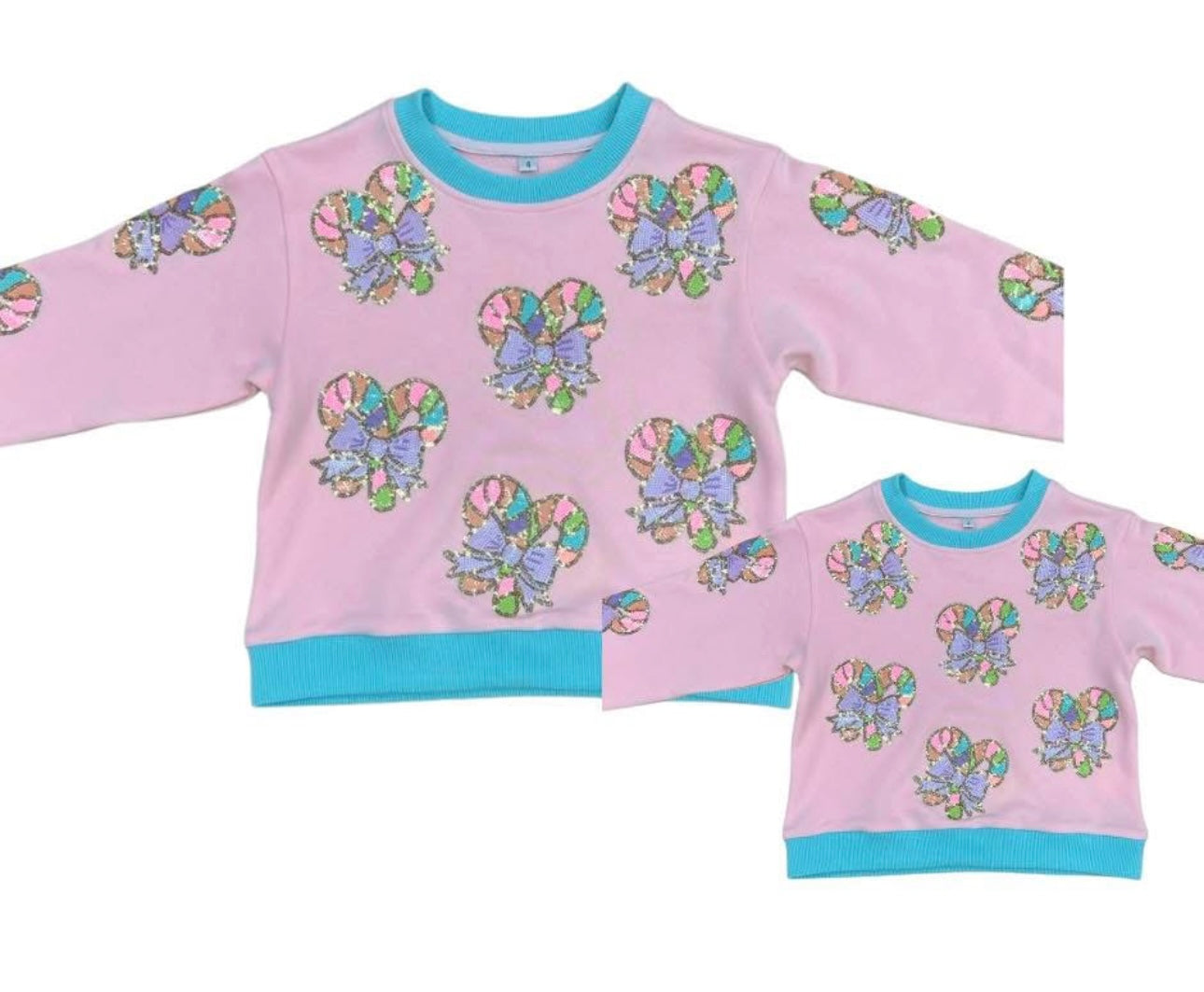 Candy Cane Sweatshirt - Mommy & Me - Kids