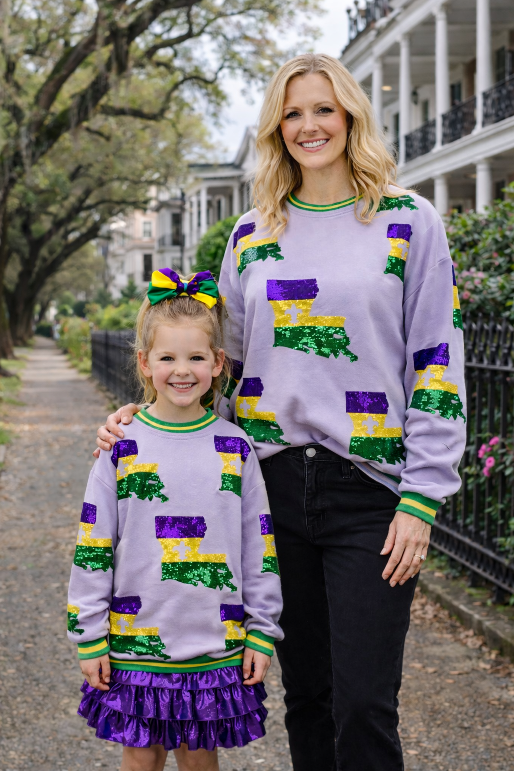 Louisiana State Mardi Gras (Mommy + Me)